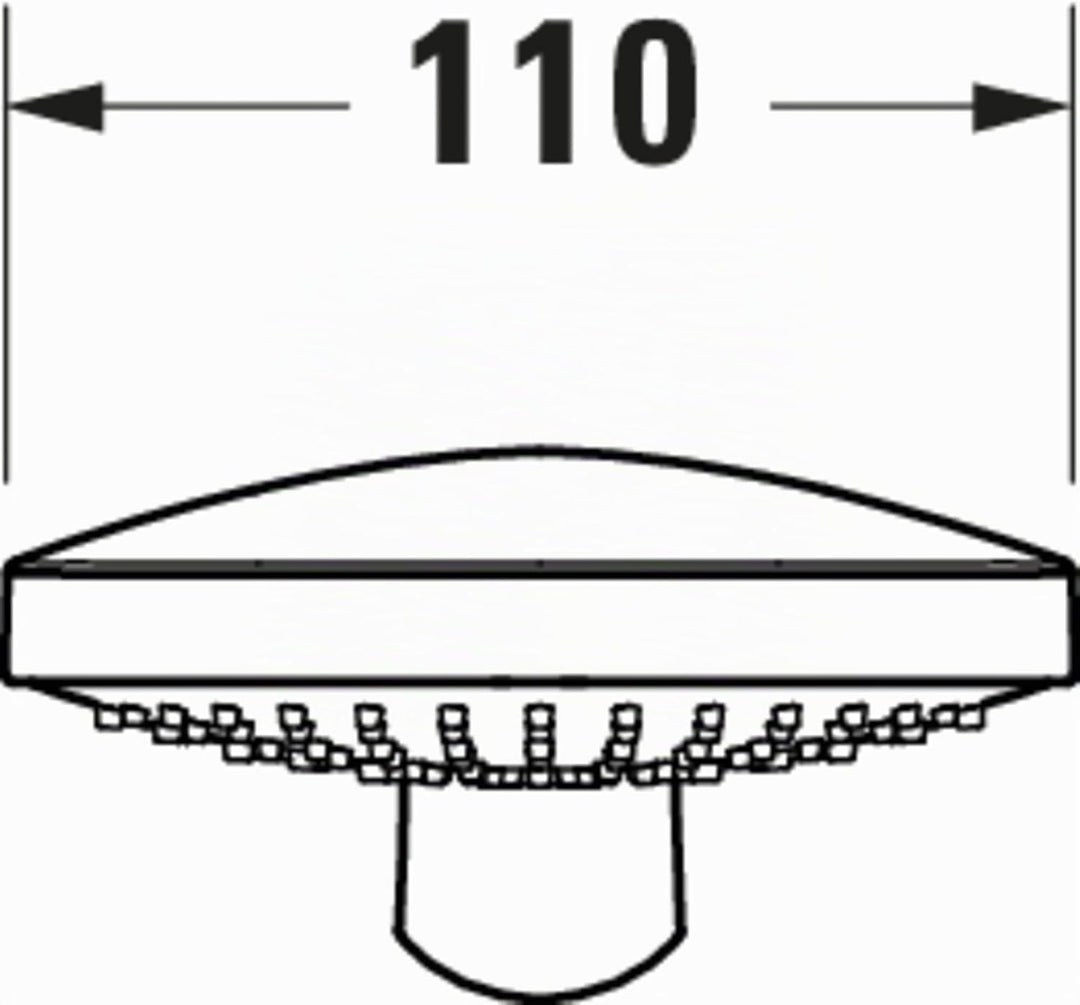 Duravit Universal Duschkopf, Handbrause mit 3 Strahlarten (Rain, IntenseRain, SoftRain), Handbrause
