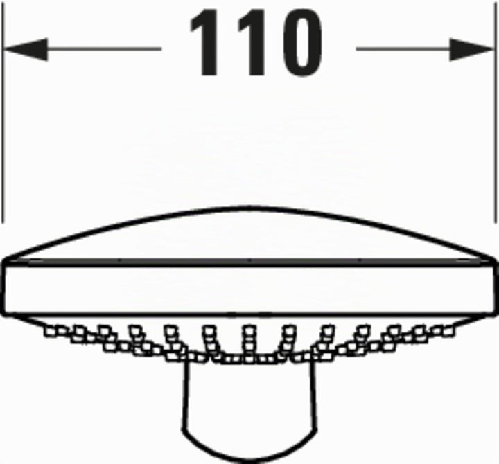 Duravit Universal Duschkopf, Handbrause mit 3 Strahlarten (Rain, IntenseRain, SoftRain), Handbrause