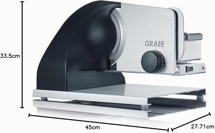 Graef SKS902EU Allesschneider, aluminium eloxiert/schwarz Aluminium Eloxiert / Schwarz, Aluminium El