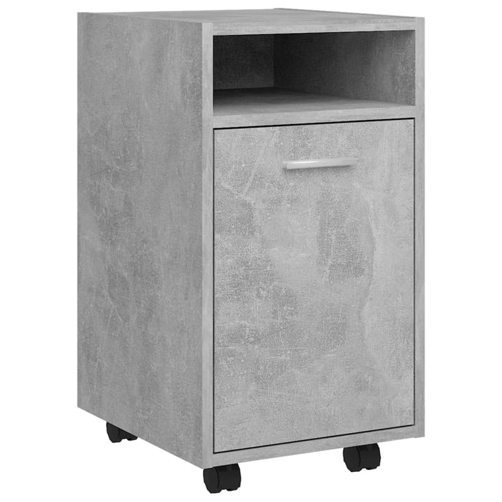 vidaXL Beistellschrank mit Rollen Rollcontainer Bürocontainer Büroschrank Standschrank Schreibtischc