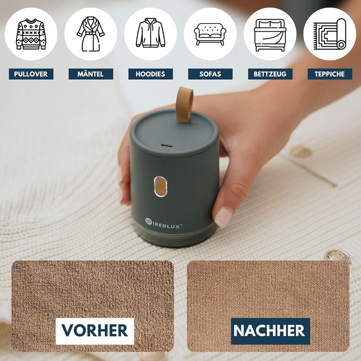 Fusselrasierer elektrisch – Fusselentferner & Entfussler für Kleidung, kompakt & tragbar – wiederauf