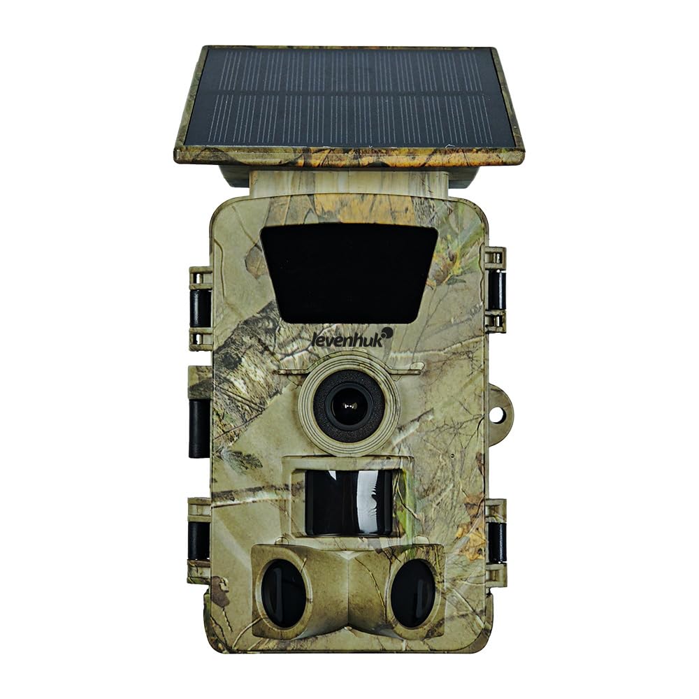 Levenhuk Trap WF30 Wildkamera – 60MP 5K Tierkamera mit Nachtsicht, PIR Bewegungsmelder, IR/Farbmodus