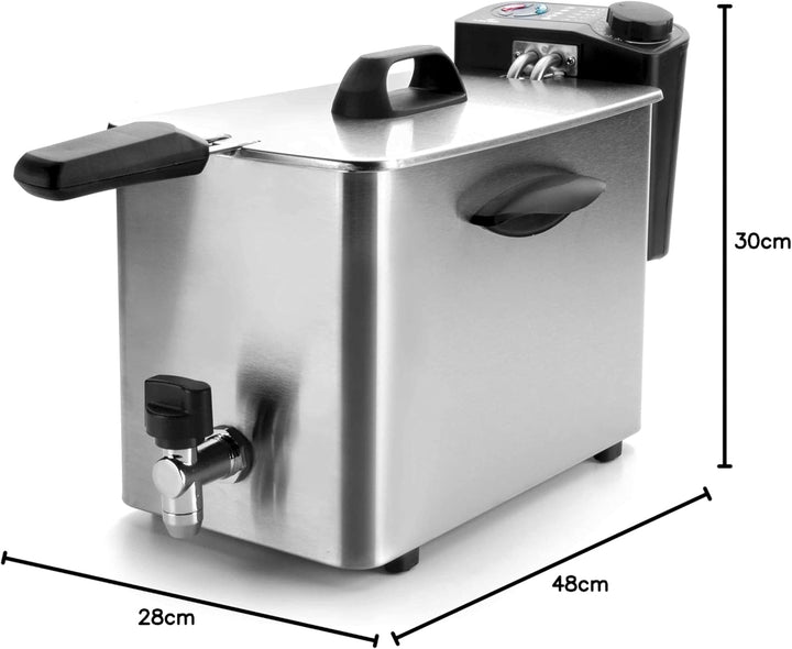 Lacor 69134 Elektrische Friteuse, 4 L 2500 W