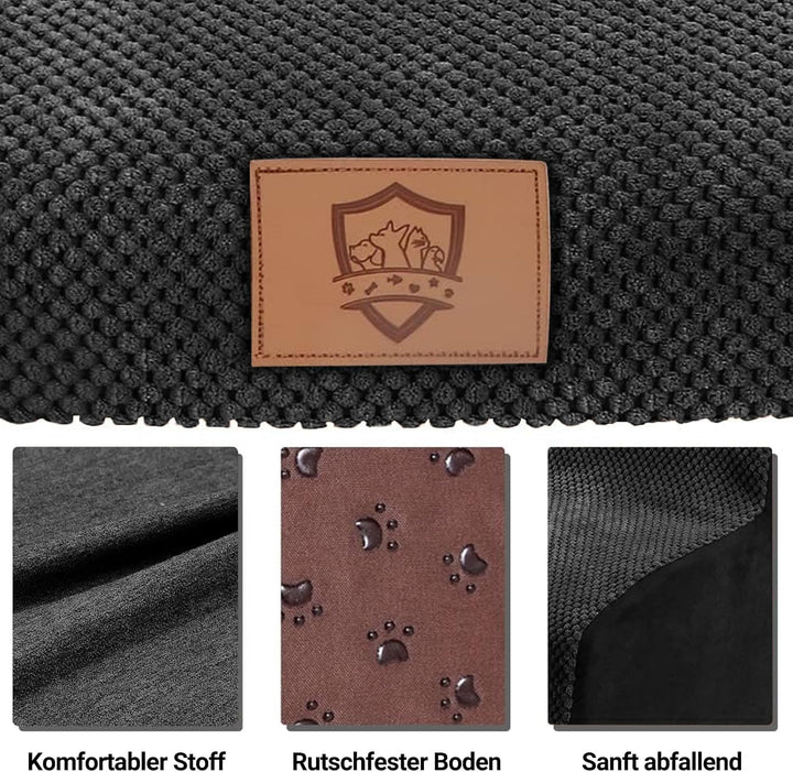 MASTERTOP Hundetreppe 3 Stufen, Hochdichter Schwamm Haustiertreppe Hundetreppe für kleine Hunde, rut