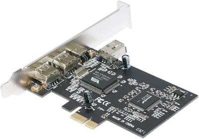 S SIENOC Desktop PCI-E Expresskarte Express Card FireWire PCI Express Schnittstellenkarte 1394a IEEE