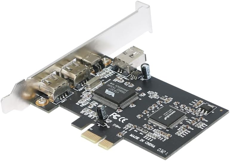 S SIENOC Desktop PCI-E Expresskarte Express Card FireWire PCI Express Schnittstellenkarte 1394a IEEE