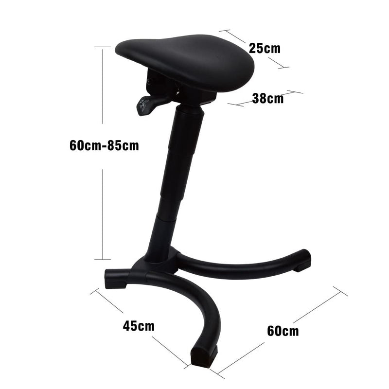 Ergonomischer Sitz-Steh-Arbeitshocker Reduziert Ermüdung Höhenverstellbar 60 cm - 85 cm Ultraweicher