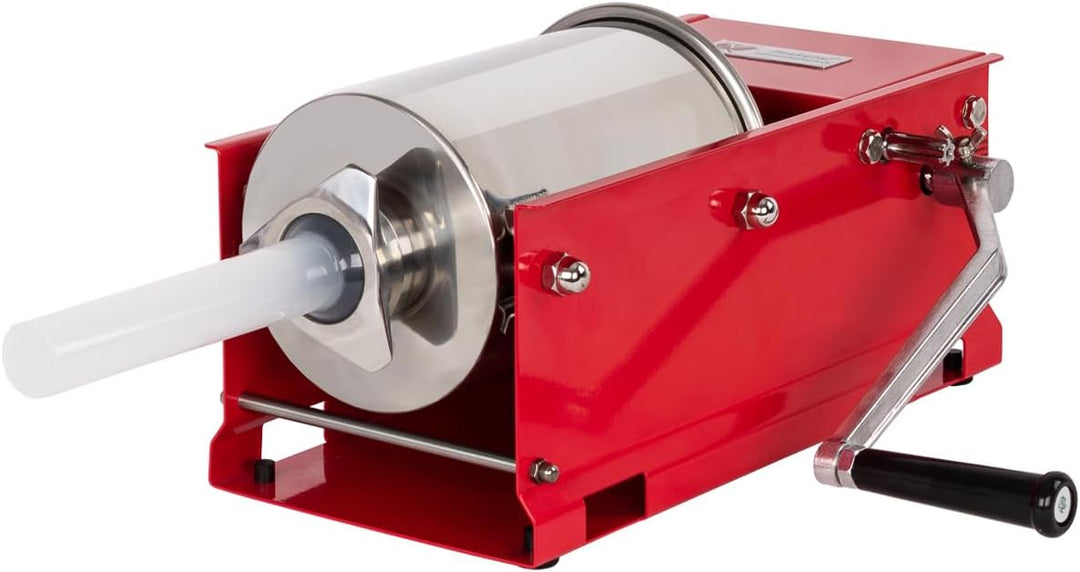 Beeketal 'MTH03' Profi Gastro Wurstfüllmaschine (3 Liter/horizontal) SGS-geprüft, Wurstfüller mit 2