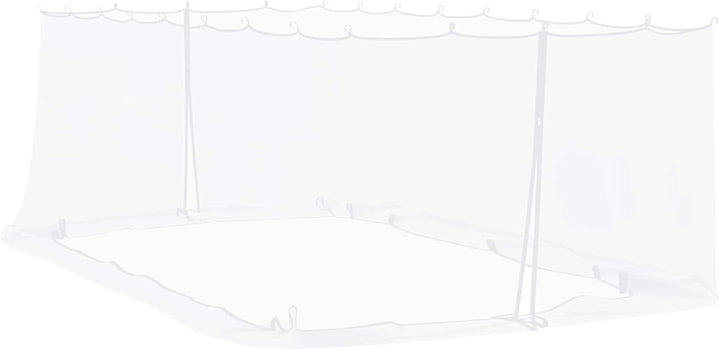 Gecheer Moskitonetz für Pavillon, 220 Mesh Polyester, Reissverschluss, Klettband, 6x3x2 m, Weiss, fü