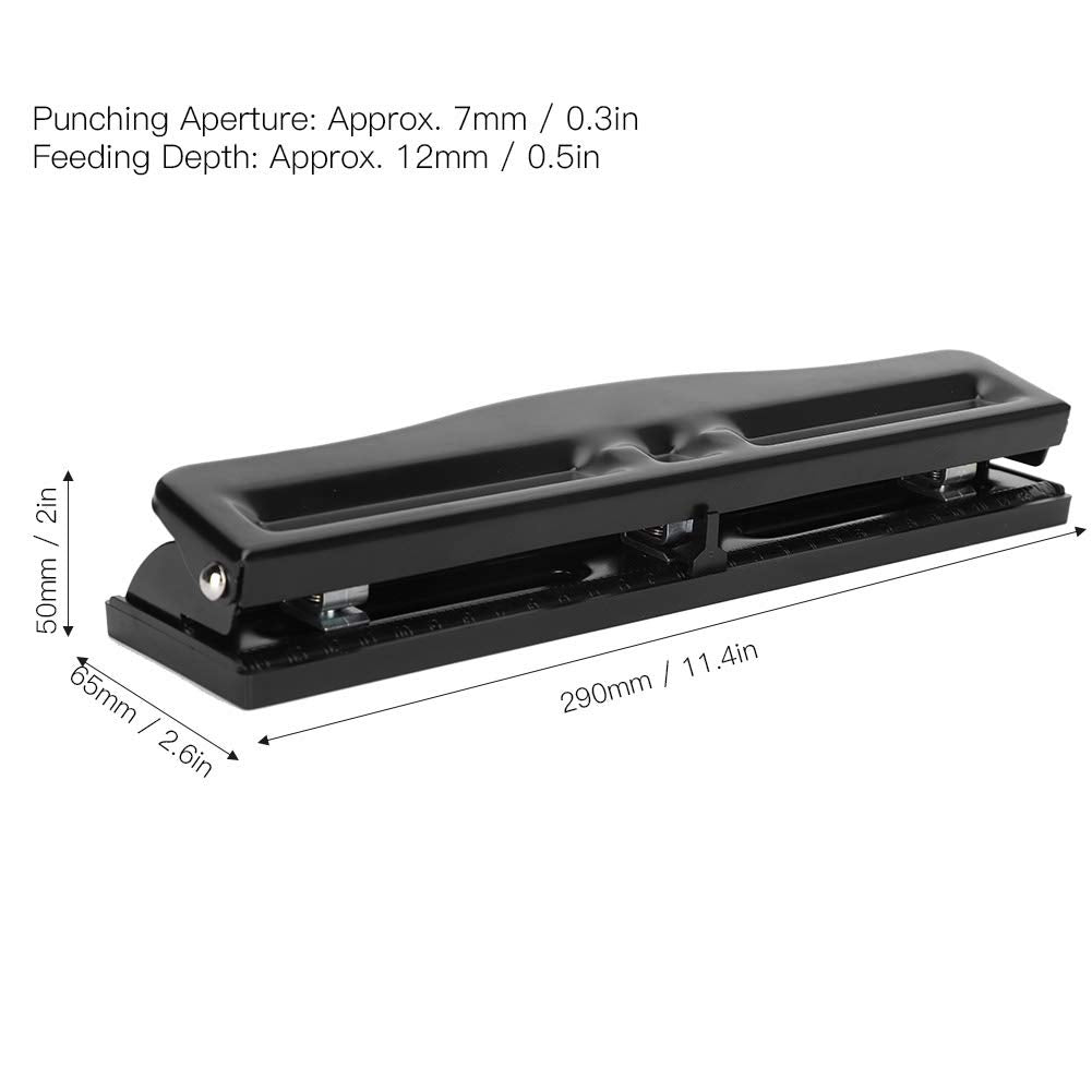 3 Locher, Verstellbarer Locher, Home Office DIY Handbuch Ganze Locher, Professioneller Papierlocher,