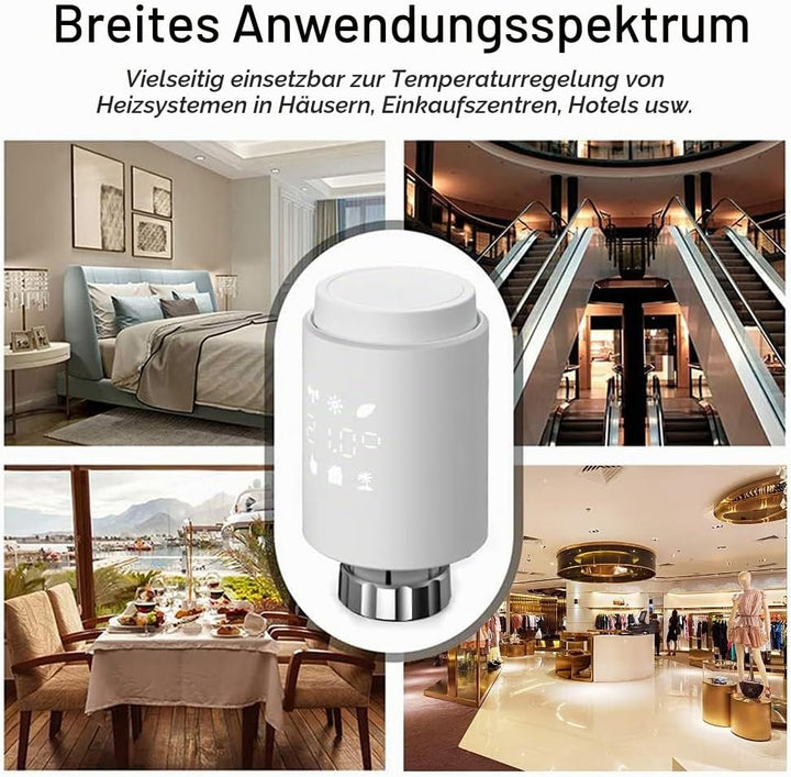 Smartes Heizkörperthermostat, Programmierbarer Heizungsthermostat, Thermostat Heizung Digital,Hausha