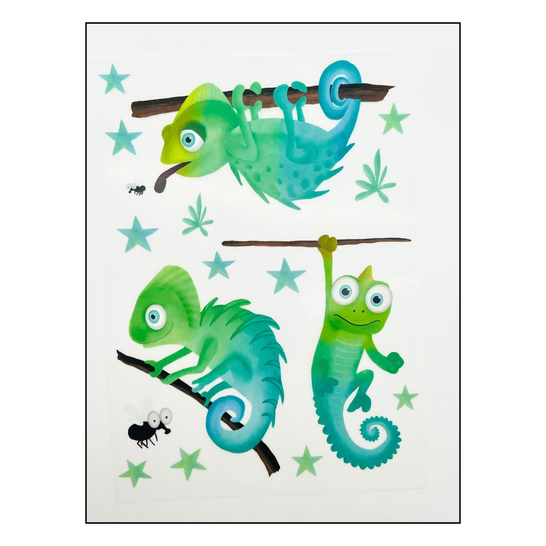 Bügelbilder Set für Textilien DIN A4 Kinder Mädchen Jungen Dino Einhorn gross klein Aufbügelbild zum
