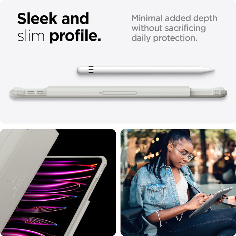 Spigen AirSkin Pro Kompatibel mit iPad Pro 12.9 Zoll 6. Generation (2022) / 5. Generation (2021) Hül