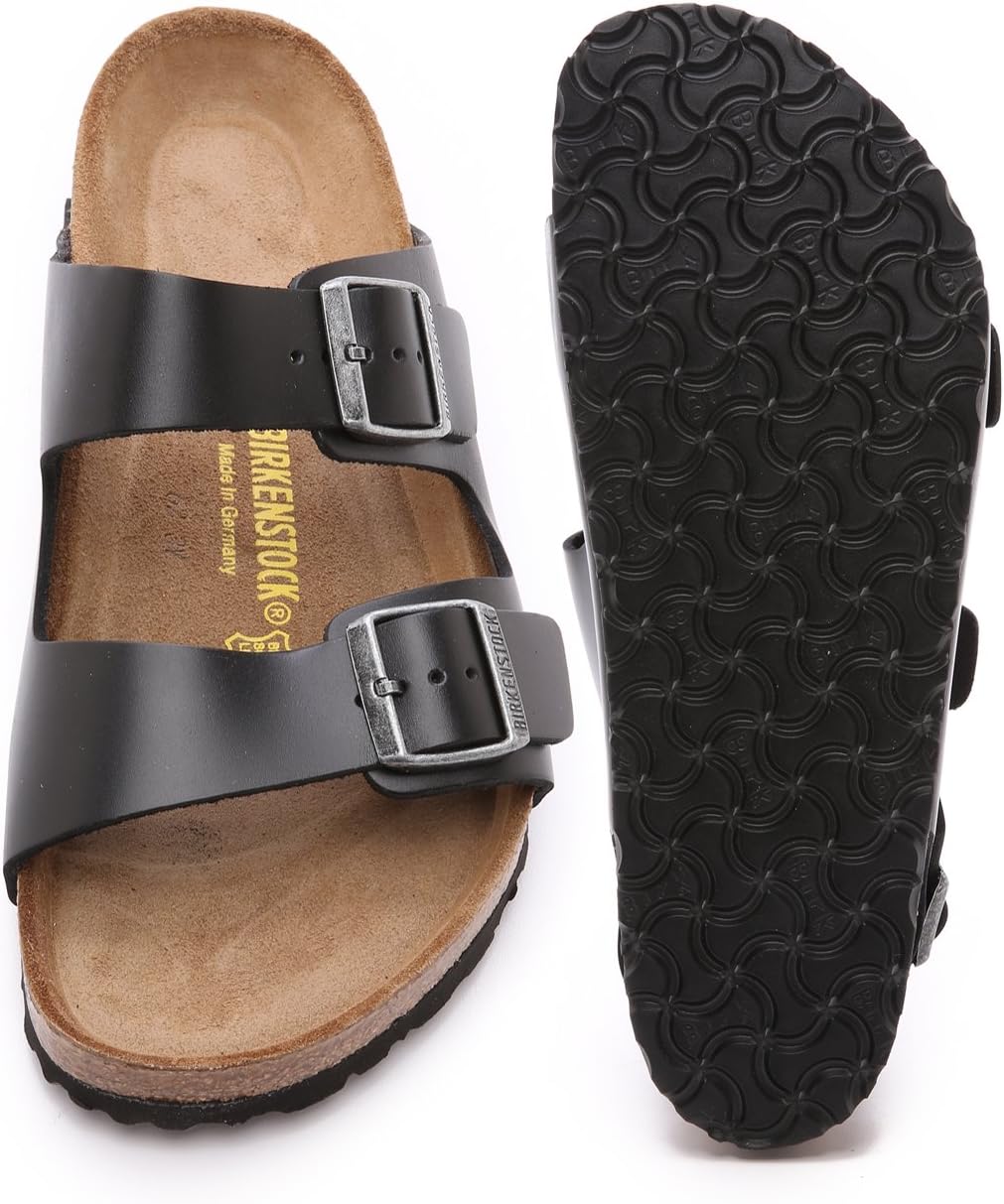Birkenstock Kids Arizona Unisex-Kinder Pantoletten 37 EU Schmal Schwarz, 37 EU Schmal Schwarz