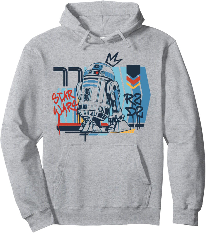 Star Wars R2-D2 Vintage Graffiti Poster Pullover Hoodie
