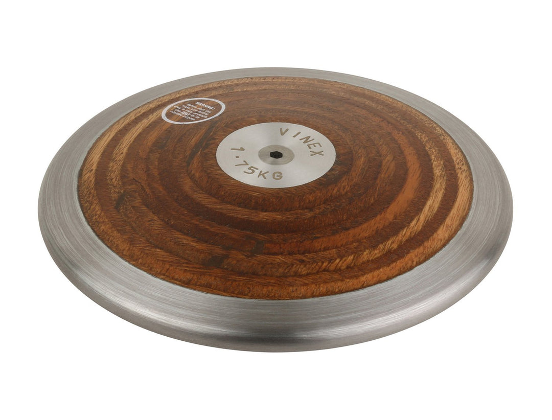 Vinex Diskuswerfen - Wurfdiskus Holz für Wettkampf und Training - 0,75 kg - 1,00 kg - 1,50 kg - 1,75