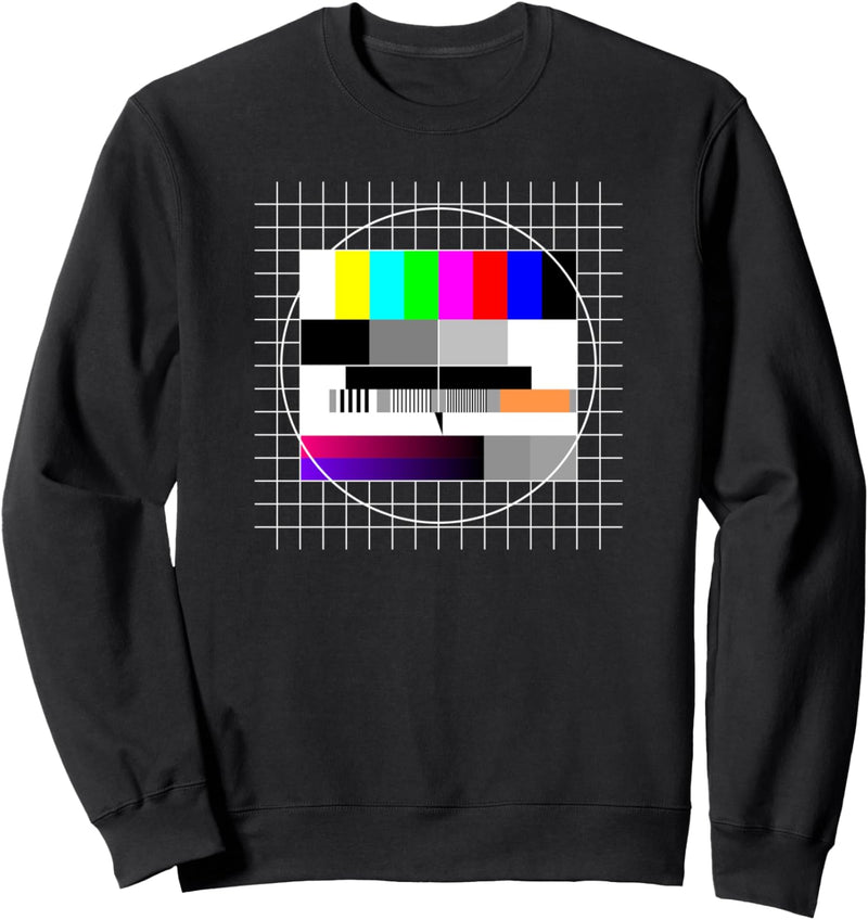 Retro Testbild TV Fernseher IT Technik 80er Jahre Sweatshirt