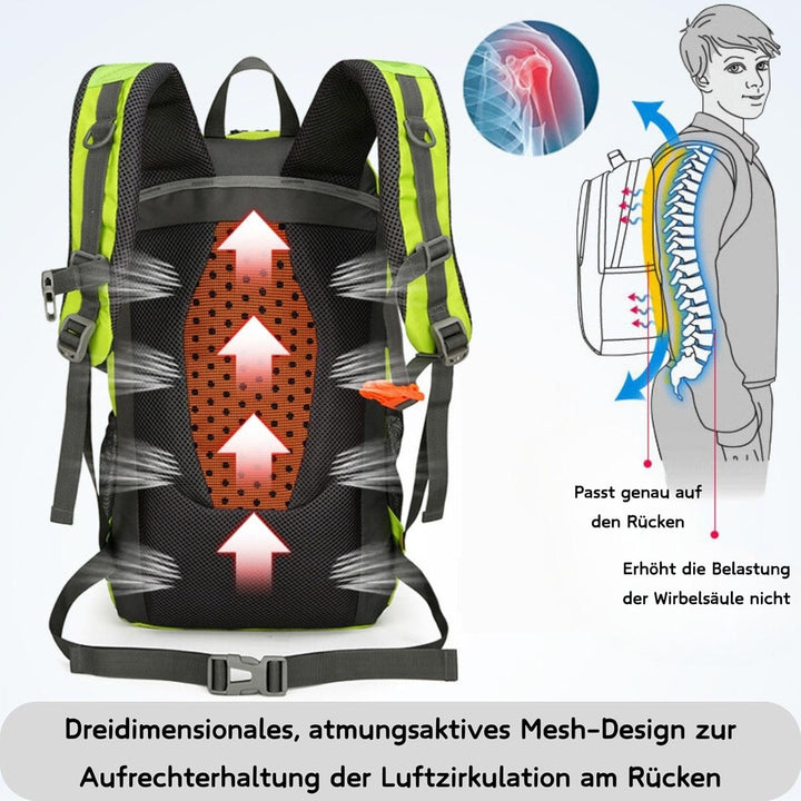 Waniki 30L Wanderrucksack Herren Damen Reiserucksack Wasserdicht Rucksack Outdoor Trekkingrucksack L