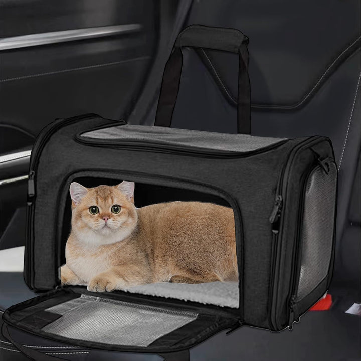 Transporttasche Für Katze Hund,Katzentransporttasche,Faltbare Katzentransportbox, Tragbar Faltbare H