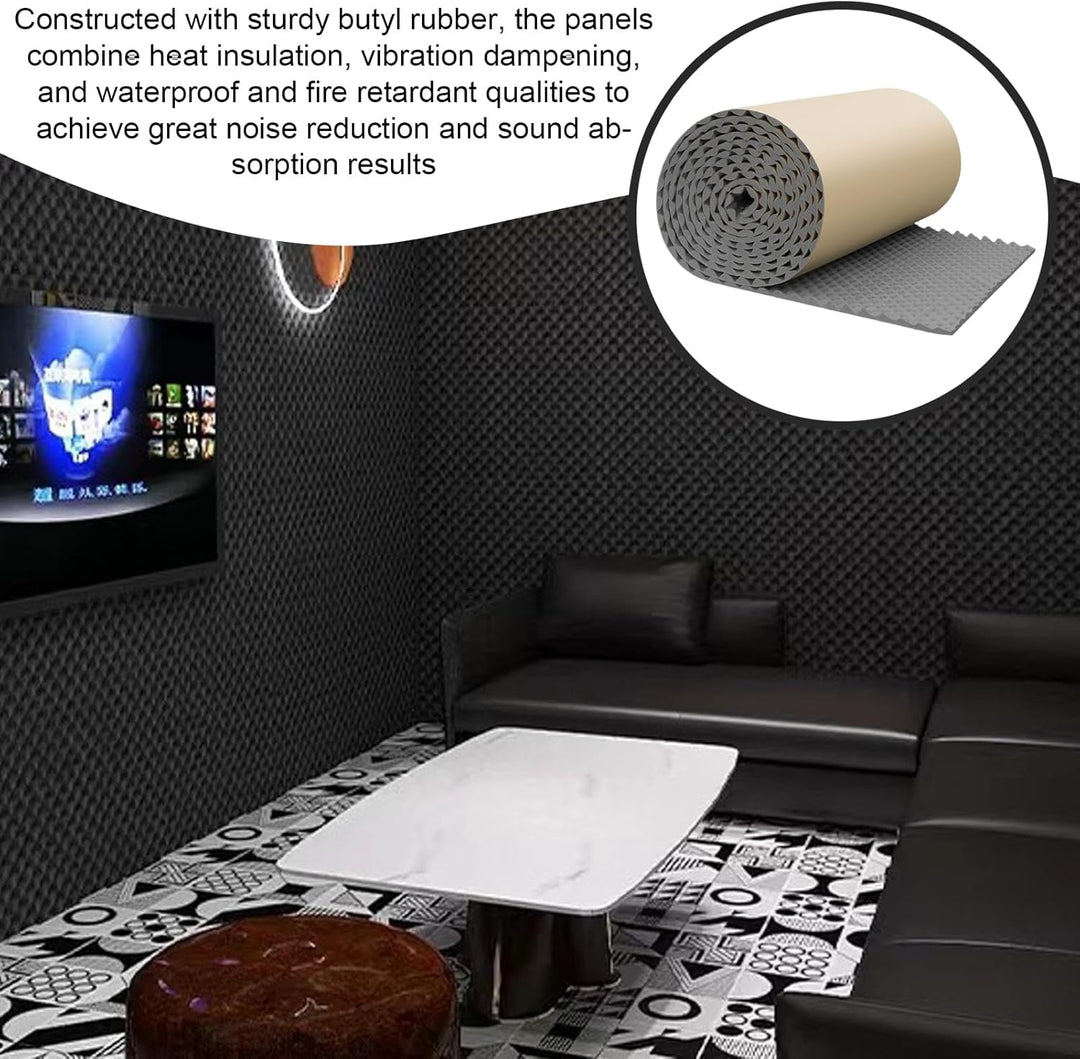 Schalldämmplatten,Schallschutzpaneele - Klebepad Schalldämmung Für Innenräume Wohnung Schlafzimmer T
