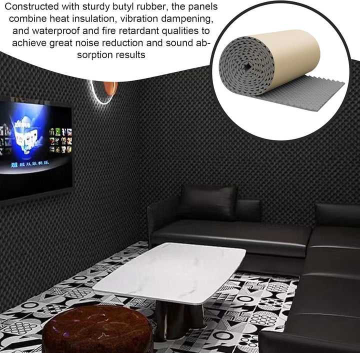Schalldämmplatten,Schallschutzpaneele - Klebepad Schalldämmung Für Innenräume Wohnung Schlafzimmer T
