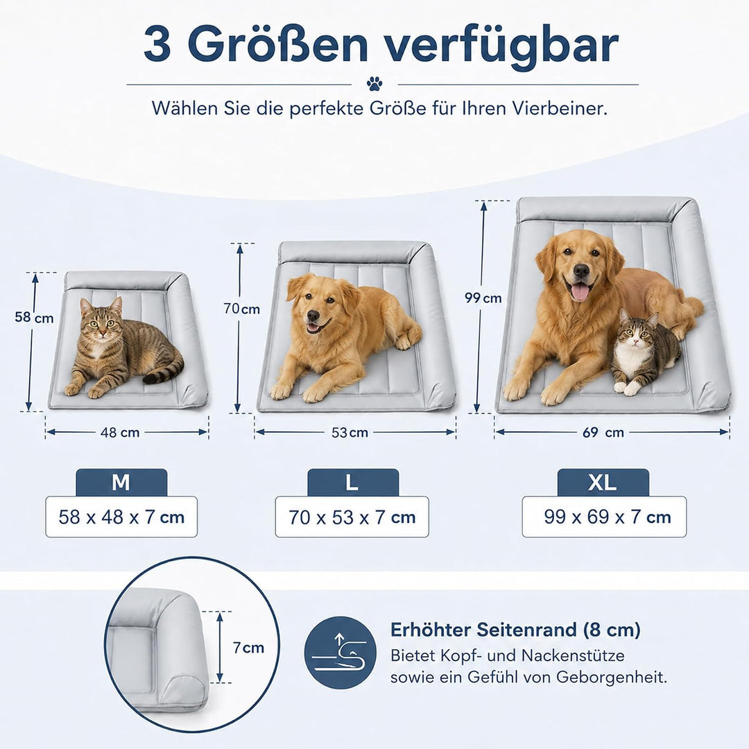 Kühlmatte Hund,70cmx53cm 2026 Neu Kühlmatte für Den Sommer,Selbstkühlende Hundematte,Waschbar kühlma