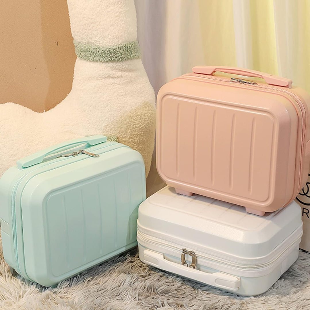 Balakaka Beauty Case mit Handgriff und Reissverschluss, Kosmetikkoffer mit Handgriff Aufbewahrung, B