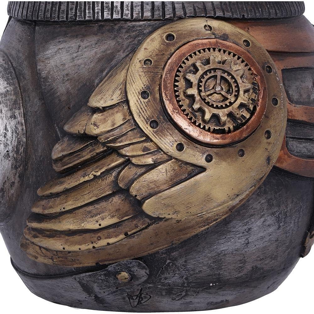 Nemesis Now Hootle Steampunk-Figur Eule mit Zylinder, 22,7 cm, Bronze, 22.7cm