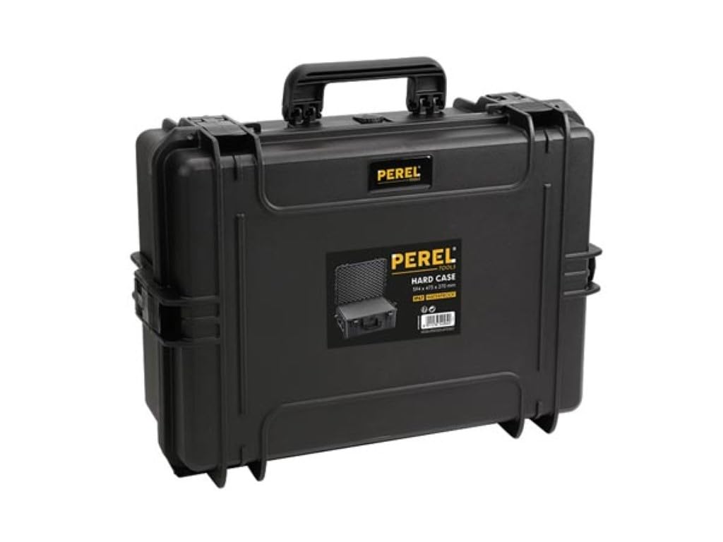 Perel Outdoor Koffer (B x H x T) 594 x 270 x 473mm Schwarz HC540SH245, mittel, Schwarz