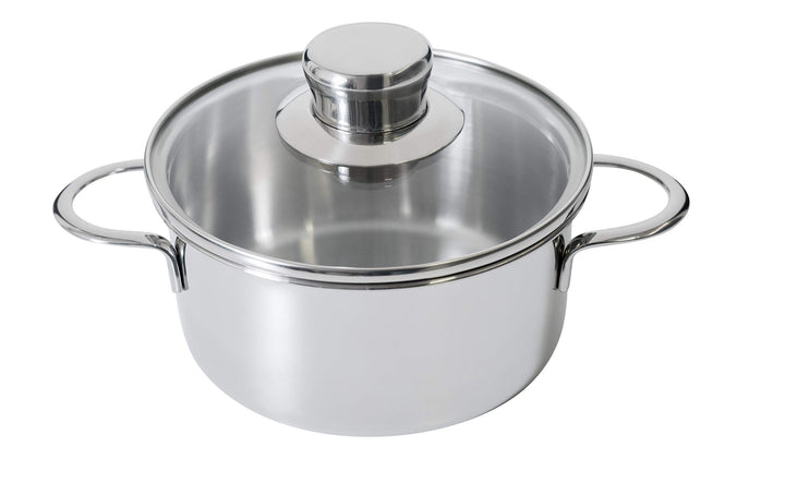 Kelomat, 1964-323, Mini Bratentopf mit Deckel, Durchmessser 14cm, Inhalt 1,0 Liter, Edelstahl