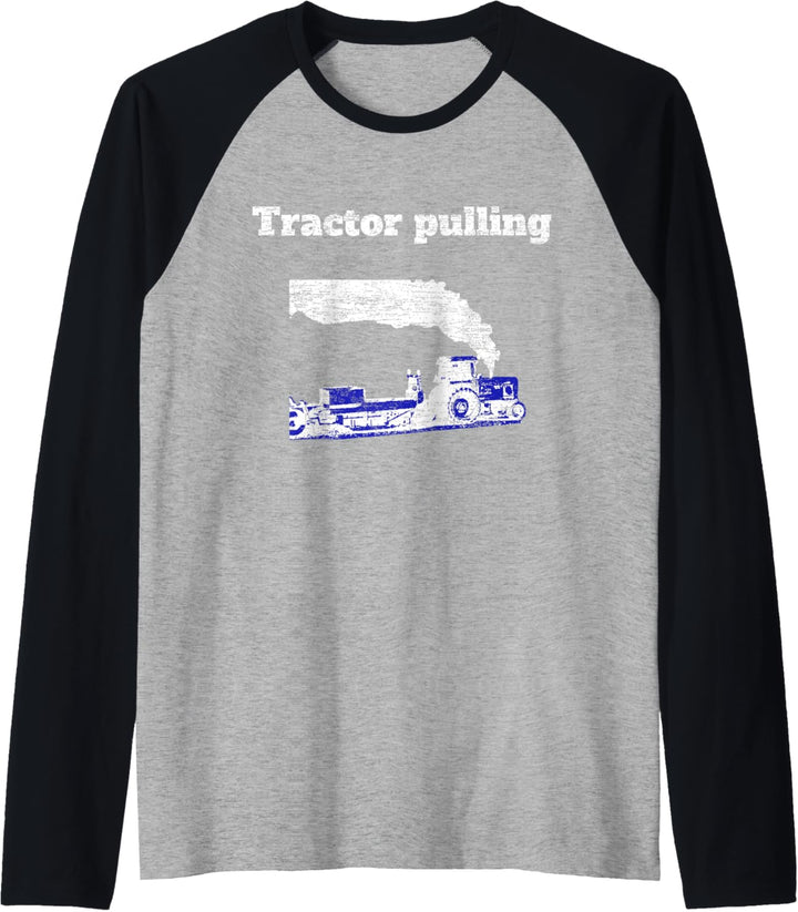 Tractor pulling Traktor Trecker Treck Landwirt Geschenk Raglan