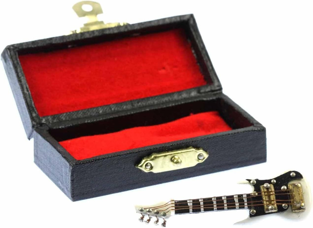 Miniblings E-Gitarre elektrische Gitarre Brosche Gitarre Gitarist + Box Band weiss - Handmade Modesc