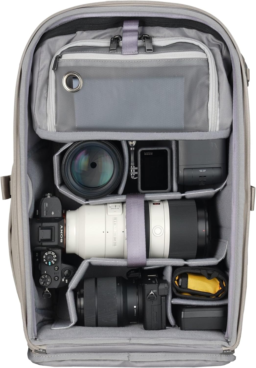 Vanguard Veo Metro B25L CM Fotorucksack für Kamera Objektive Laptop Tablet Creme