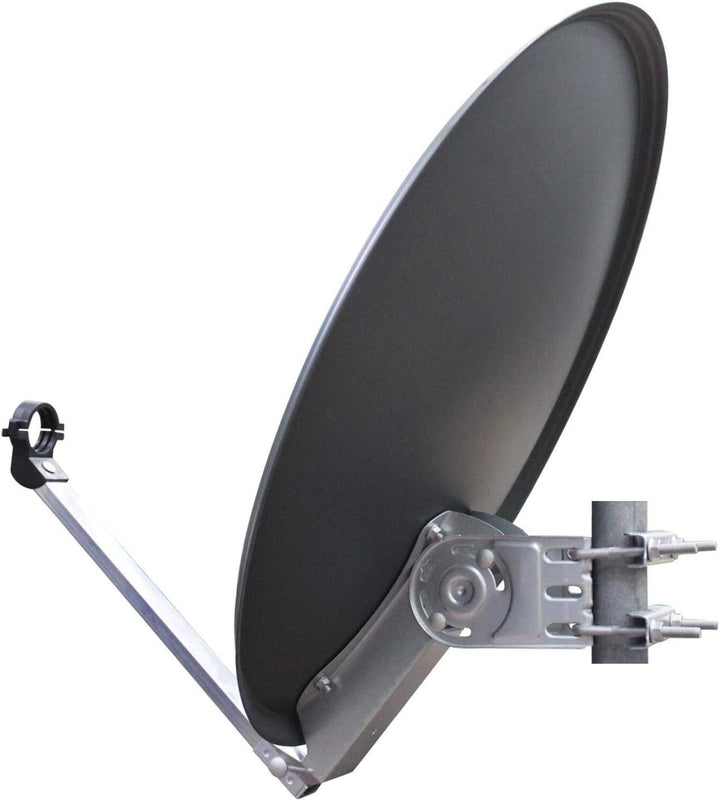 Opticum QA80 Sat Antenne Stahl hellgrau lichtgrau ohne LNB, lichtgrau ohne LNB