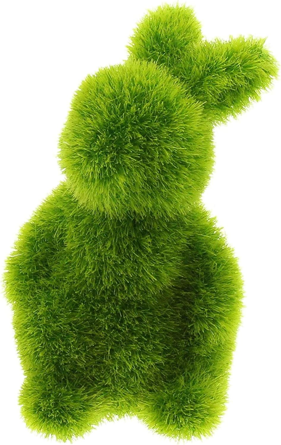 Dekoleidenschaft 12 Mini-Hasen Moos grün, 5 cm hoch, Osterdeko, Tischdeko, Basteln