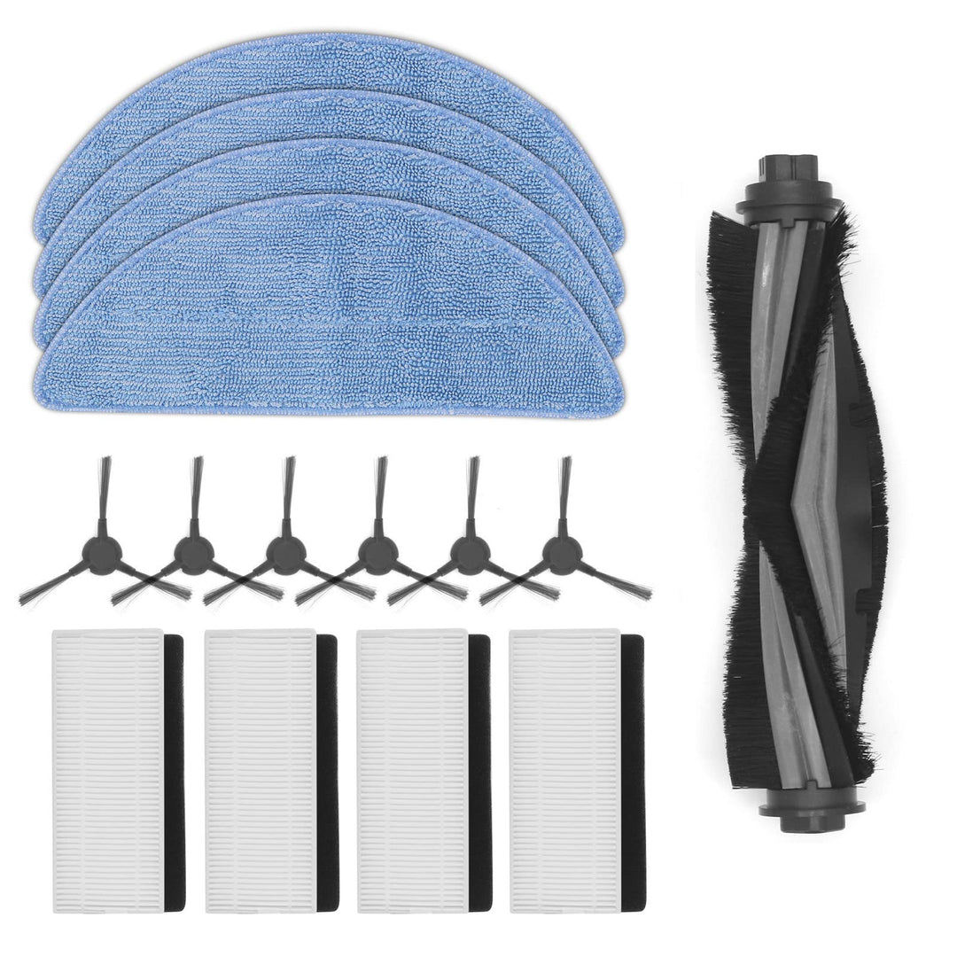 DingGreat Zubehör Set Ersatzteile für Yeedi K650 Saugroboter - Packung mit 1 Hauptbürste, 4 Filters,