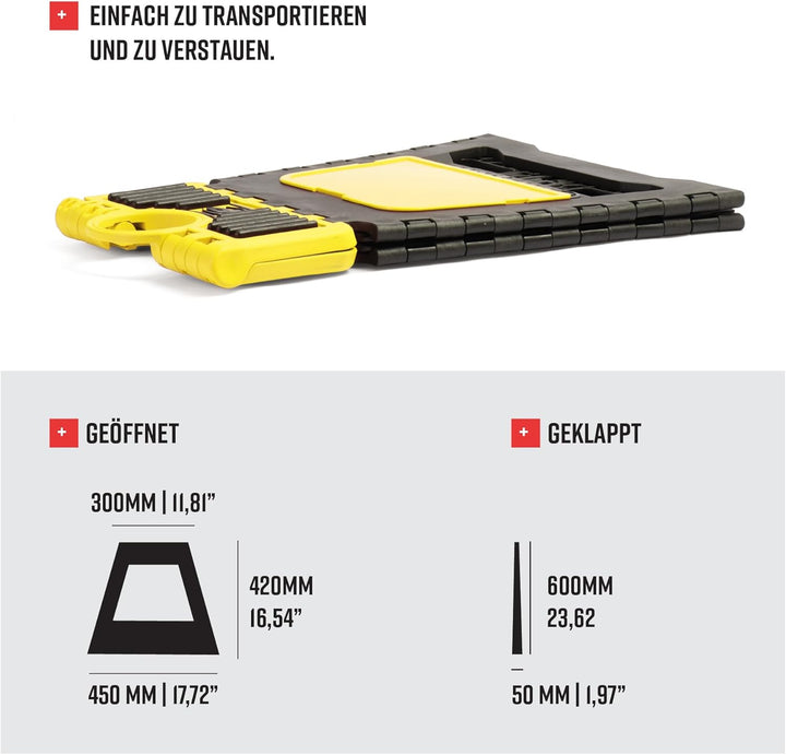 Polisport Montagebock ausklappbar gelb P8981505, Gelb