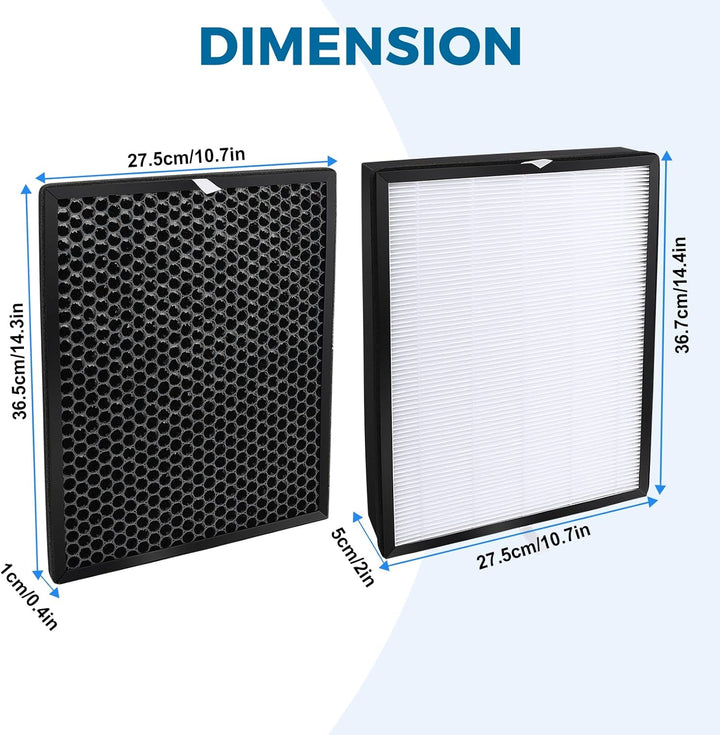 FY2420/30 FY2422/30 Ersatzfilter Kompatibel mit Philips AC2882 AC2887 AC2889 AC3829 2000er und 3000e