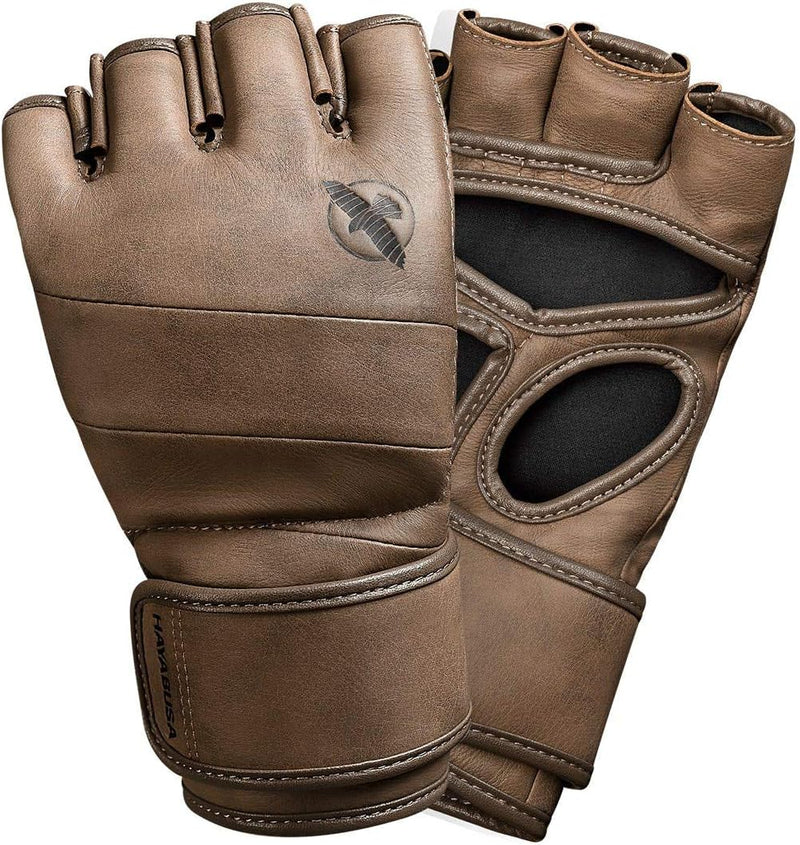 Hayabusa T3 LX 4oz MMA Handschuhe aus Leder Ideal für Kampf M Braun, M Braun
