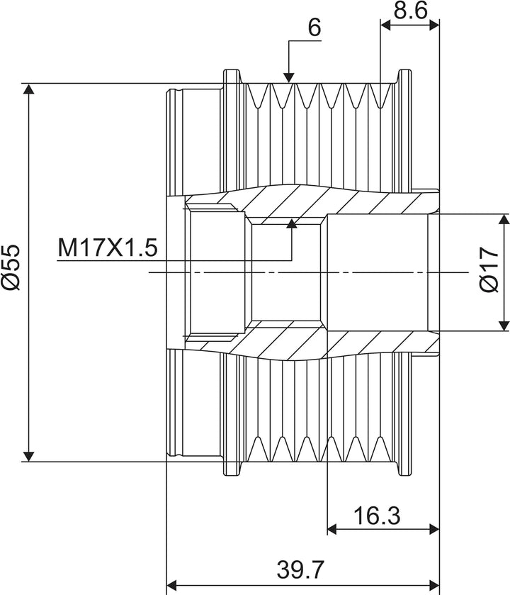 VALEO Generatorfreilauf 588058