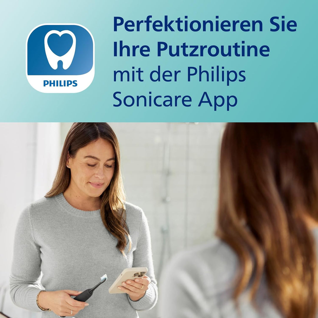 Philips Sonicare DiamondClean 9000 elektrische Zahnbürste, Doppelpack, Schallzahnbürste mit App, Dru