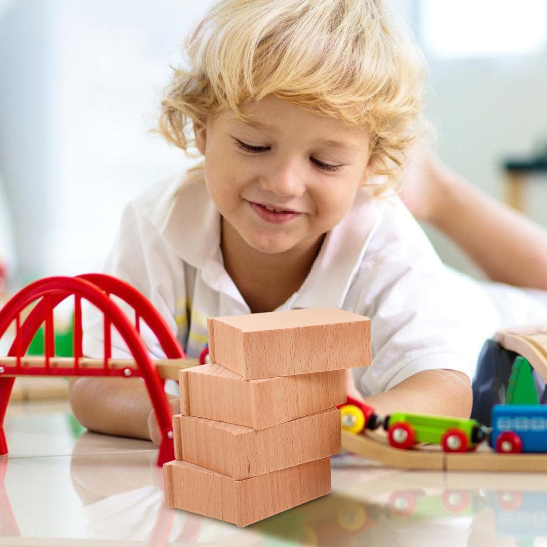 ibasenice Holz Zug Brückenstützen Set 6 Stück Eisenbahn Zubehör Für Kinder Spielzeug Kompatibel Mit