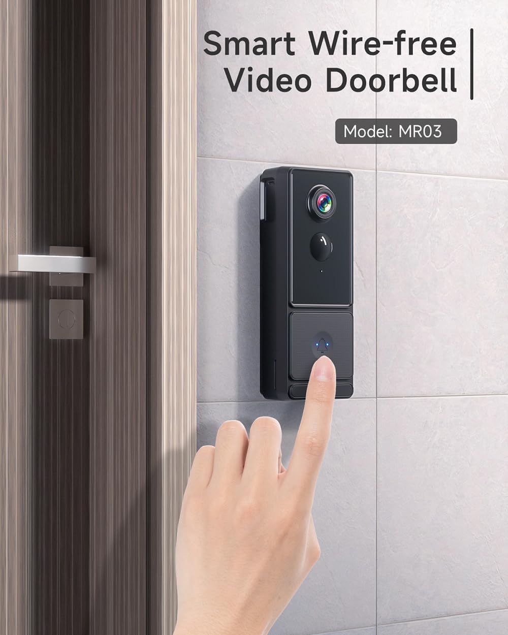 Kabellose WLAN-Türklingel für den Aussenbereich, wasserdicht, 1080P, IPX66, kabellose Türklingel, mi