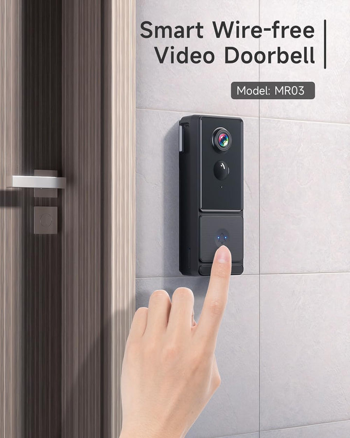 Kabellose WLAN-Türklingel für den Aussenbereich, wasserdicht, 1080P, IPX66, kabellose Türklingel, mi