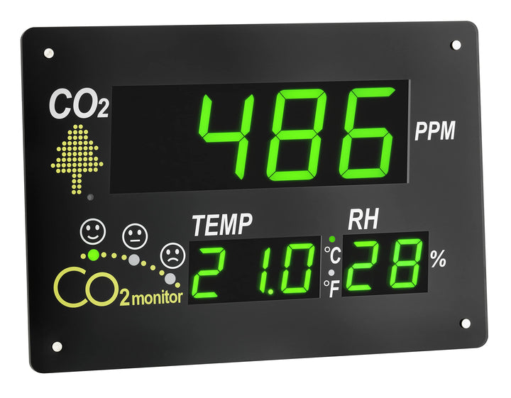 TFA Dostmann CO2-Monitor AirCo2ntrol Observer, 31.5002, XL Anzeige, ideal für Grossraumbüro/Schulen/