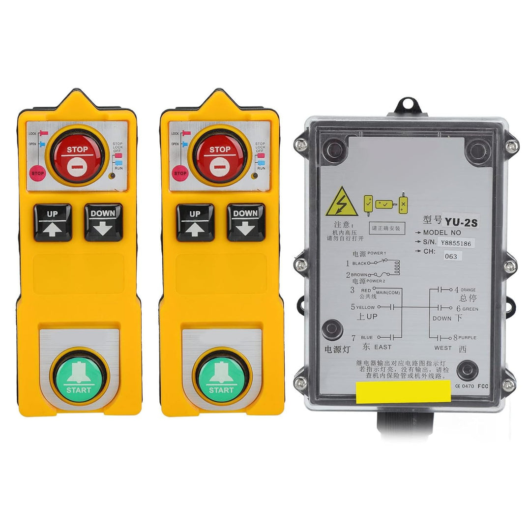 Industrial Hoist Cran Remote Control Wireless Waterproof Electric Lift Hoist Radi Transmitter Receiv