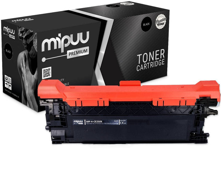 Mipuu Toner kompatibel für HP CE250X 504X Schwarz für HP Color Laserjet CM3525 CM3525DN CM3525N CM35