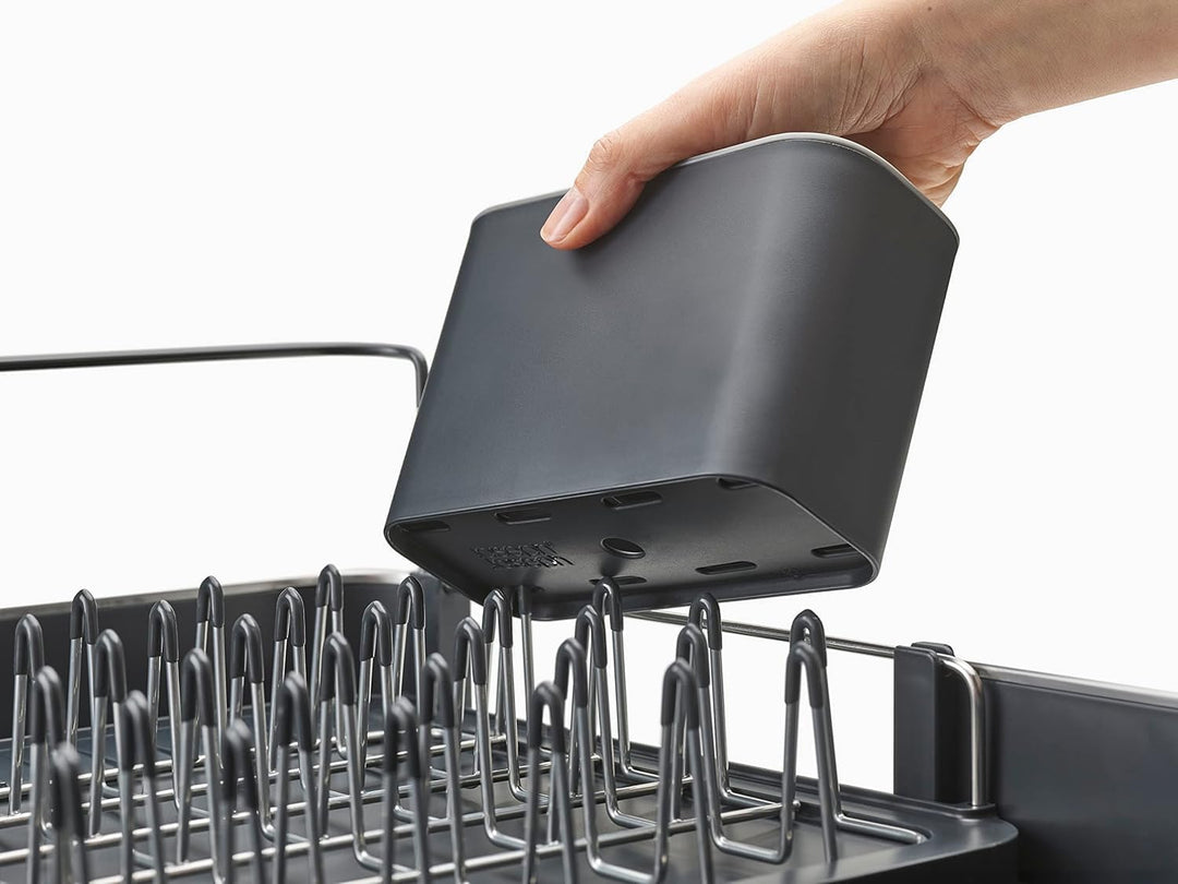 Joseph Joseph Extendable erweiterbarem Abtropfgestell mit abnehmbarem Besteckhalter, schwenkbarem Ab