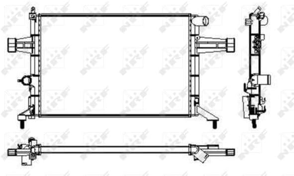 NRF 53628 Kühler, Motorkühlung