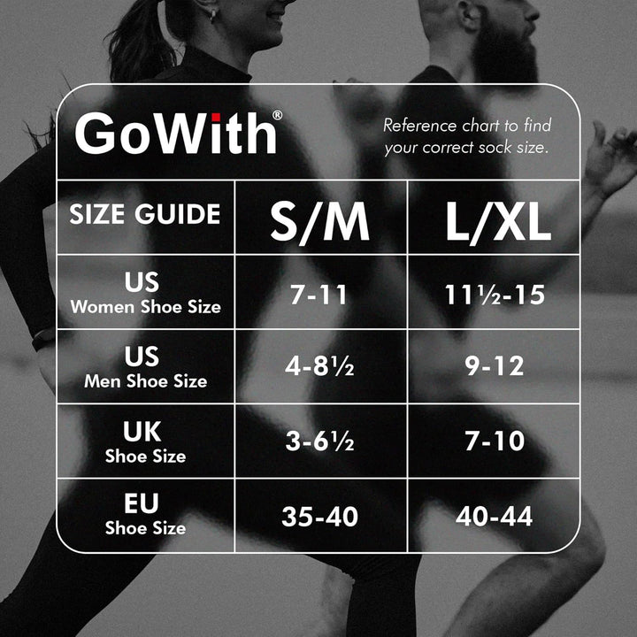 GoWith 6 Paar Bambus(Viskose)-Sneakersocken, Sportsocken für Damen und Herren, Kurze Sport-Socken, L